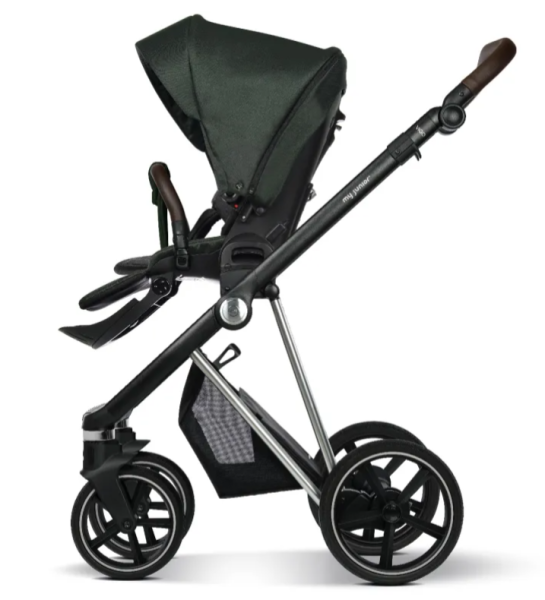 My Junior Vigo satin green - schwarz/chrome